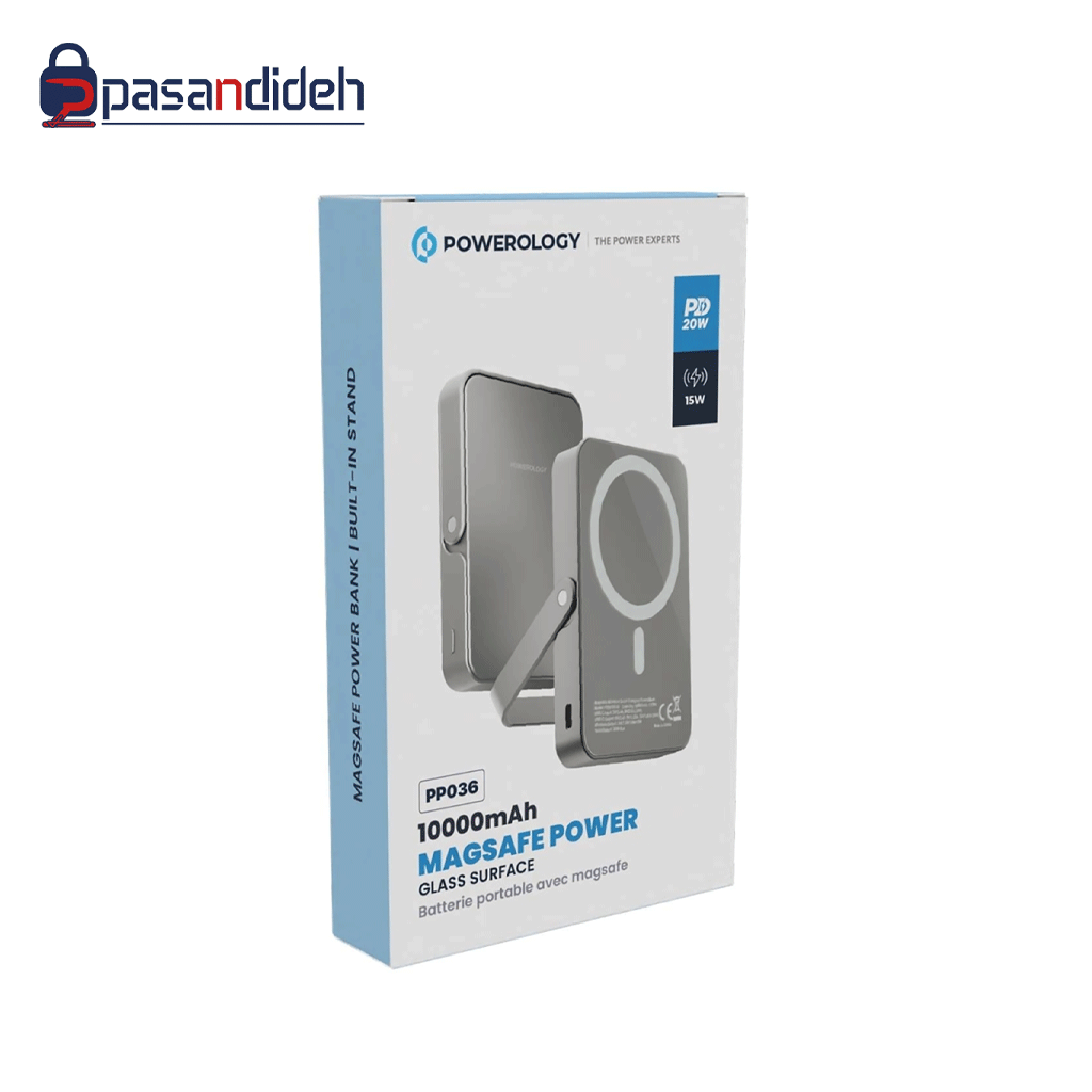 پاوربانک مگ سیف پاورولوژی مدل Powerology 10000 mAh Magsafe PPBCHA36