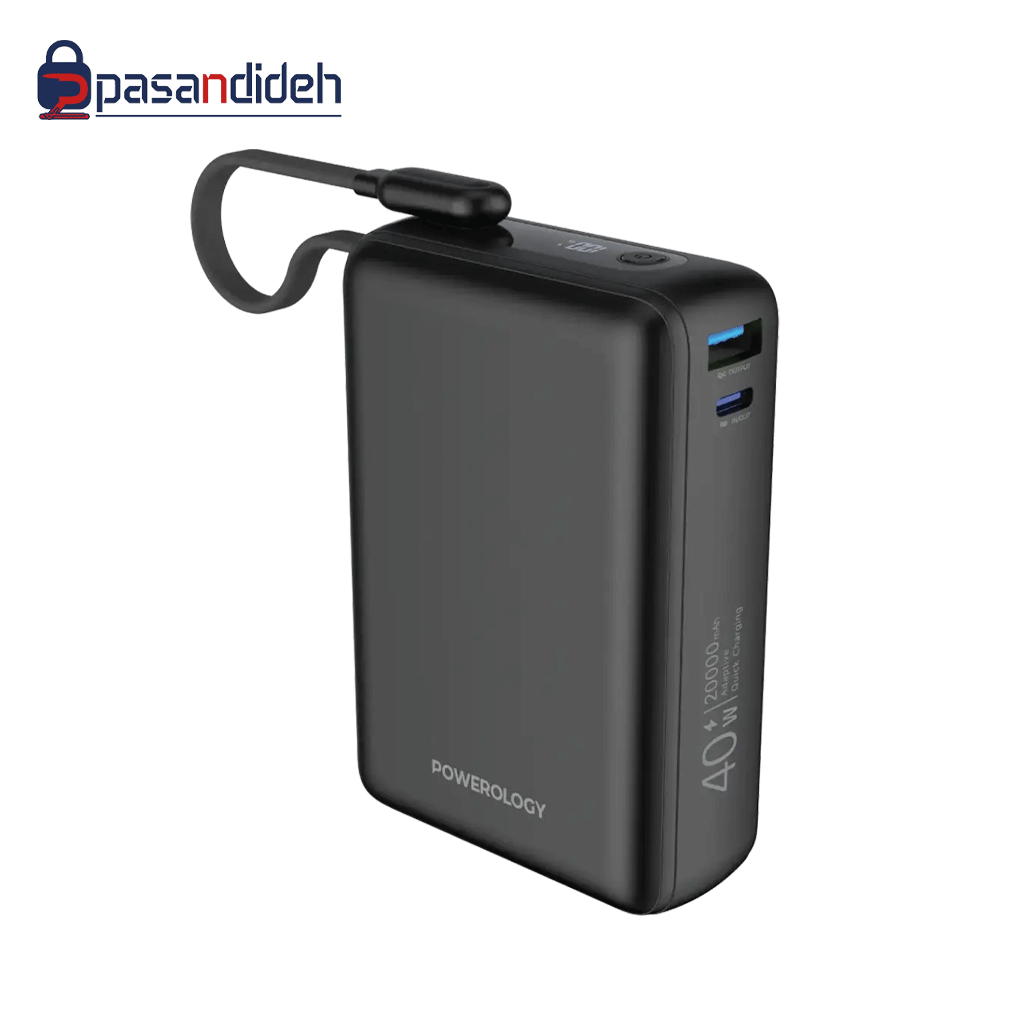 پاور بانک 20000 پاورولوژی مدل Powerology PPBAM22BK