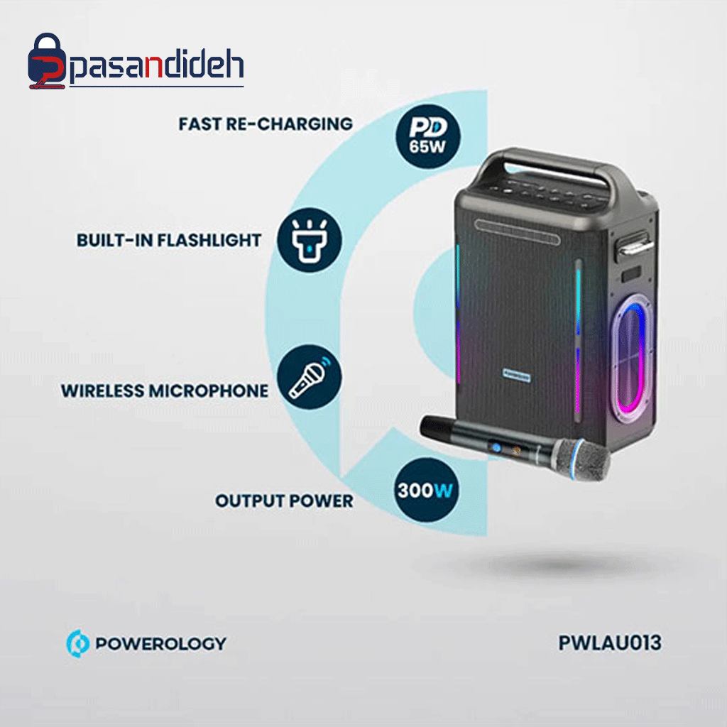 اسپیکر پارتی کاراوکه پاورولوژی Speaker PWLAU013