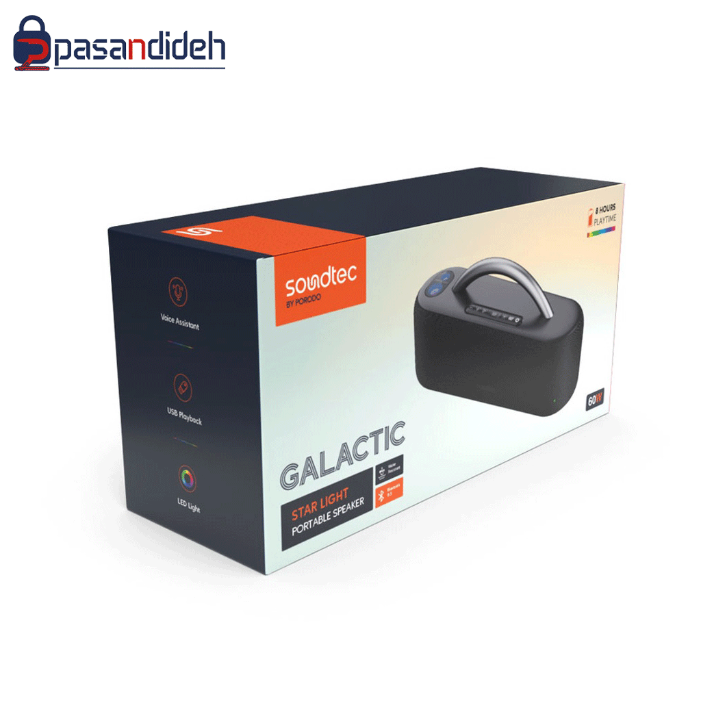 اسپیکر بلوتوثی پرودو مدل PORODO GALACTIC