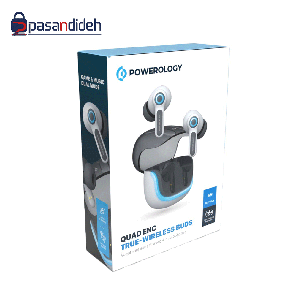 هدفون بلوتوثی پاورولوژی مدل Powerology Quad Enc