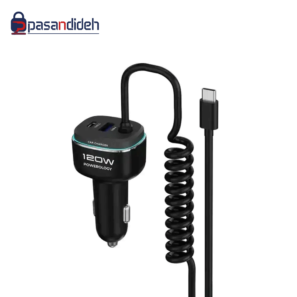 شارژر فندکی سوپر فست 120w پاورولوژی Powerology