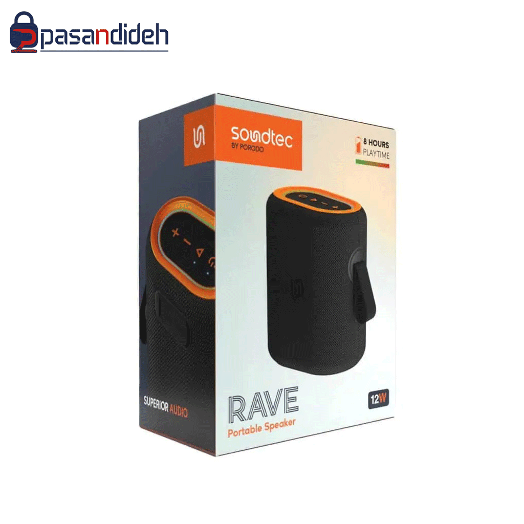 اسپیکر بلوتوثی پرودو مدل PORODO RAVE