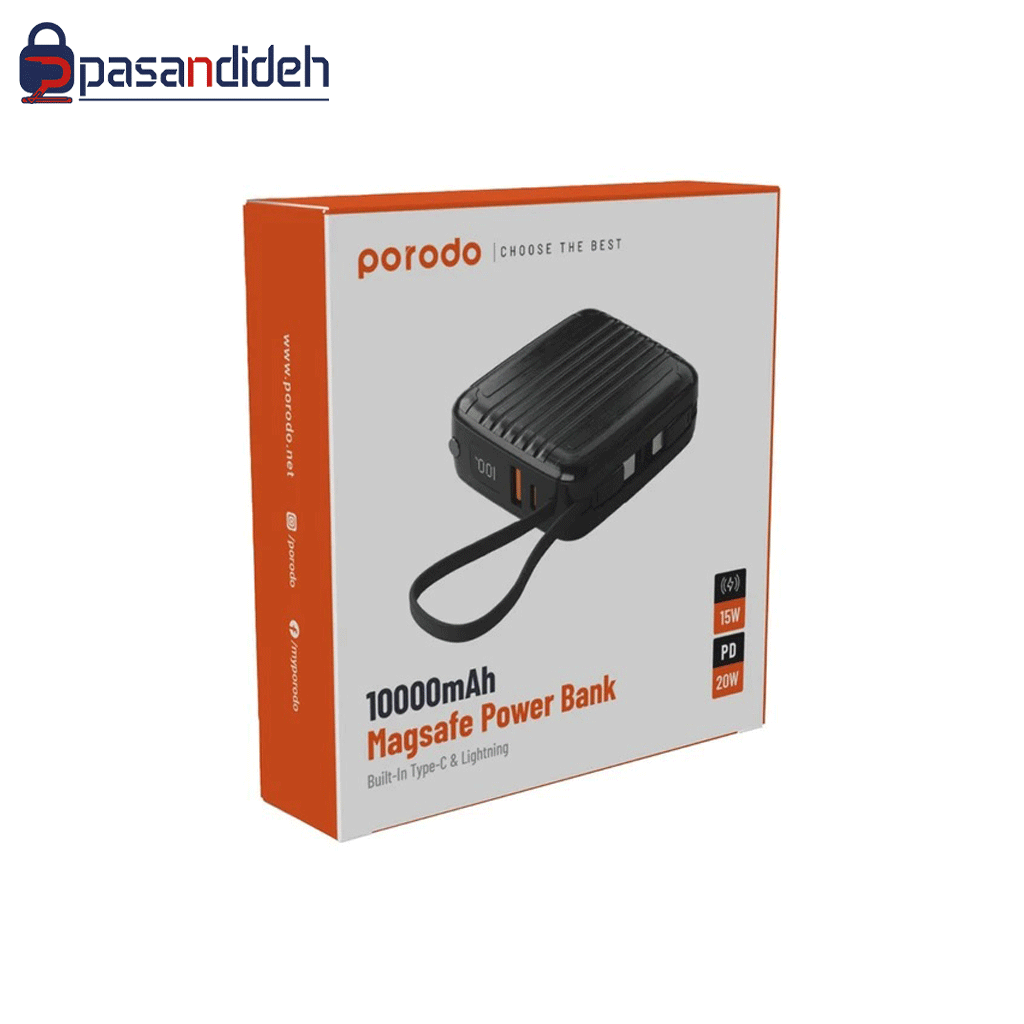پاوربانک 10000 پرودو مدل Porodo PB041 - تصویر 2