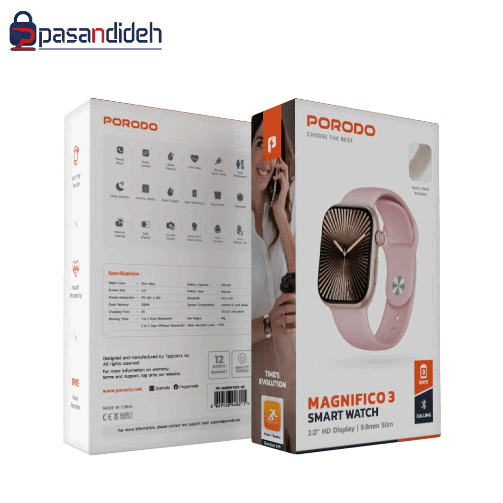 ساعت هوشمند پرودو Porodo Magnifico 3 - تصویر 2