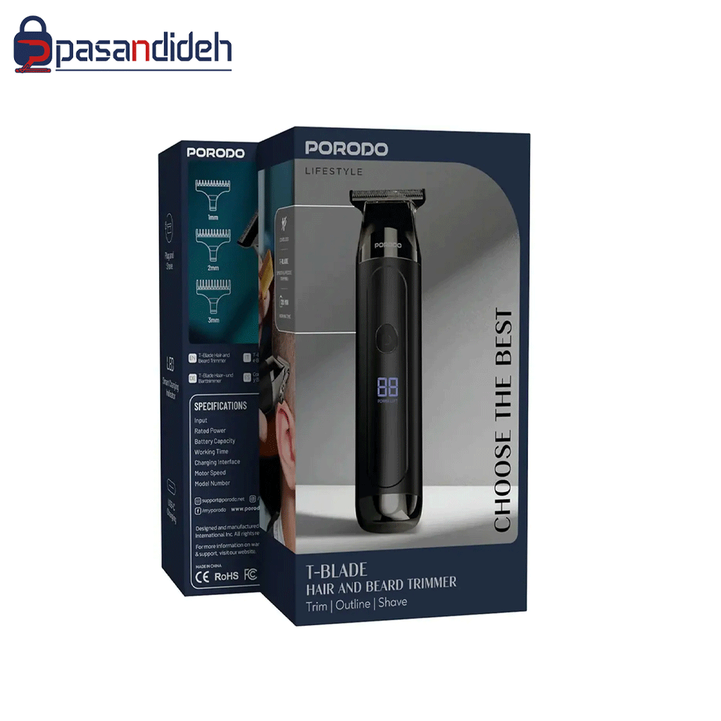 ماشین اصلاح مو و ریش Porodo PDLFST154