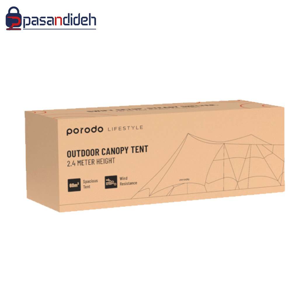 سایه بان پرودو مدل Porodo LFST004 camping canopy off