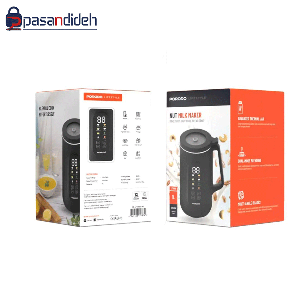 غذاساز پرودو 1 لیتری مدل PORODO NUT MILK MAKER 1L