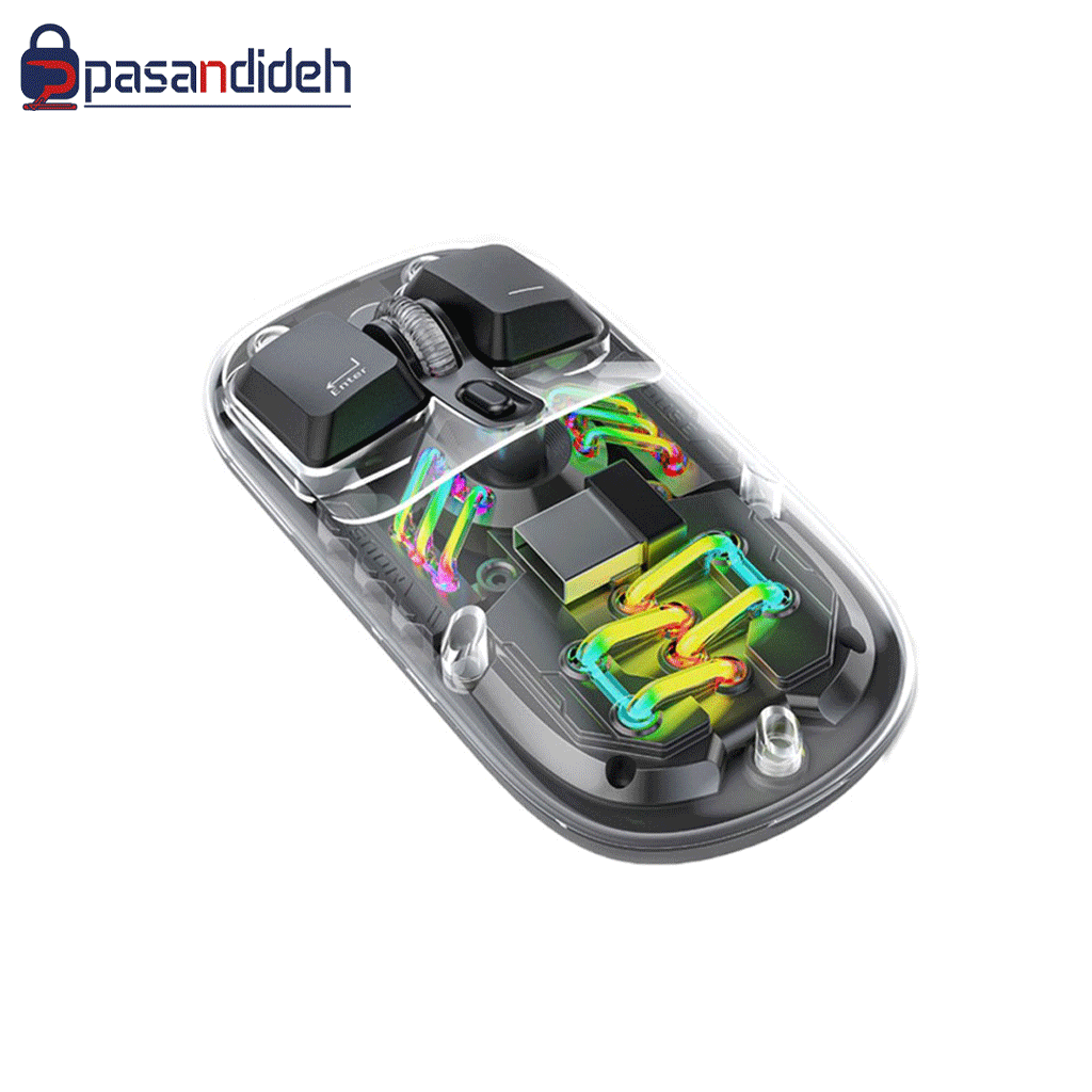 موس شیشه ای دو حالته  پرودو Porodo Transparent Mouse