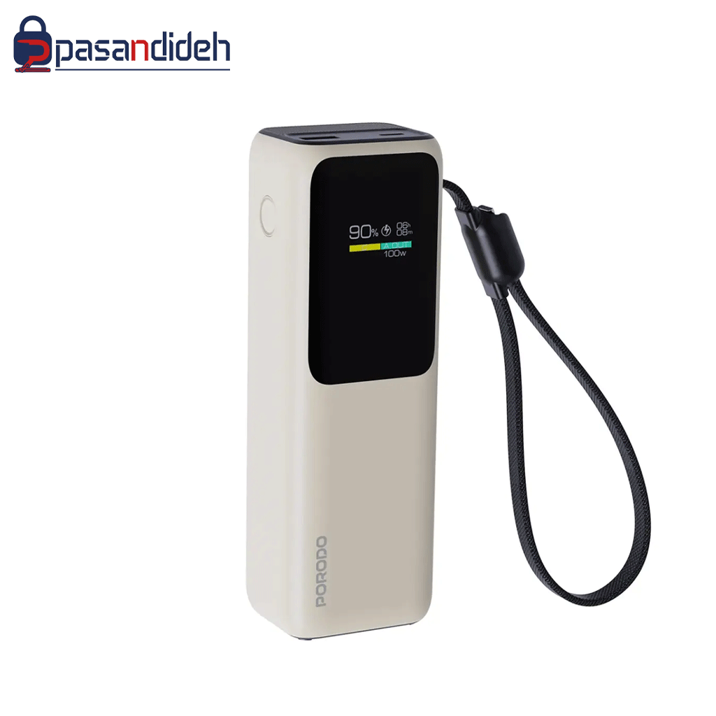 پاوربانک پرودو مدل Porodo Smart Display 20000mAh