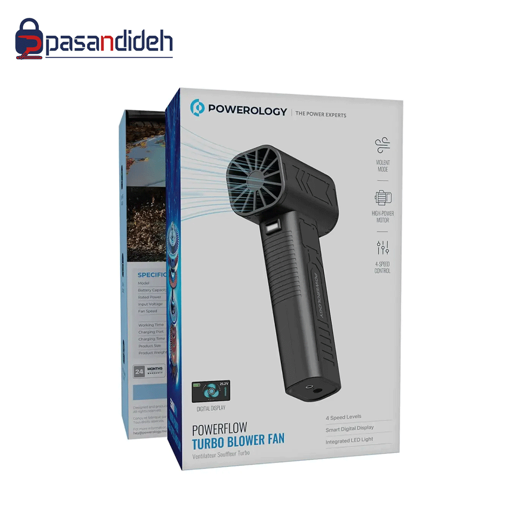 جت فن صنعتی بسیار پرقدرت و مجهز به چراغ قوه پاورولوژیPowerology