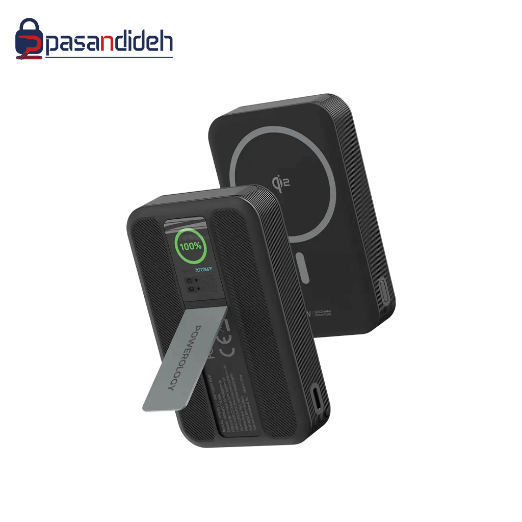 پاوربانک مگ سیف پاورولوژی مدل Powerology Vision 10000mAh MagSafe PPB20910 - تصویر 1