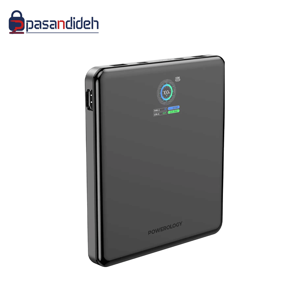 پاوربانک پاورولوژی 20000mah مدل Powerology VoltStream PPBCHA89BK - تصویر 1