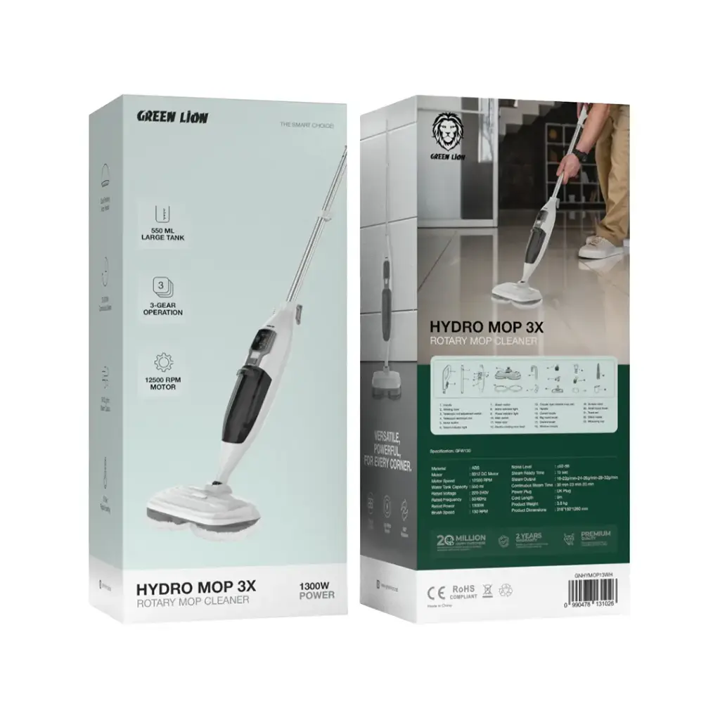 تی بخارشوی گرین لاین مدل Green lion Hydro Mop 3X