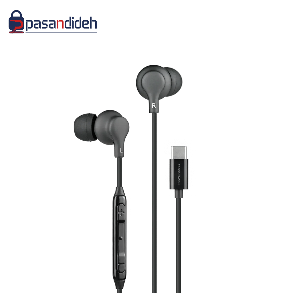 هندزفری سیمی تایپ سی پاورولوژی Powerology Type-C In-Ear