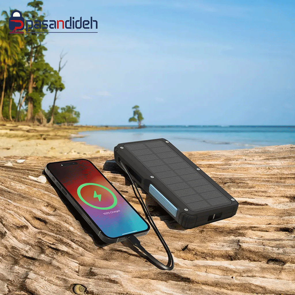 پاوربانک خورشیدی پاورولوژی 20000mah مدل Powerology PP076 - تصویر 3