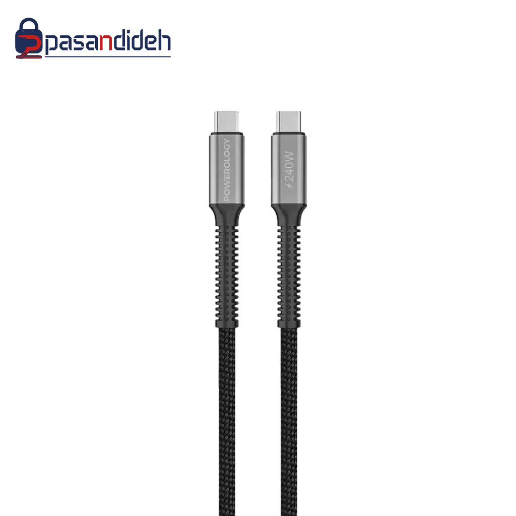 کابل شارژ پاورولوژی Powerology PCAB033BK USB4 - تصویر 1