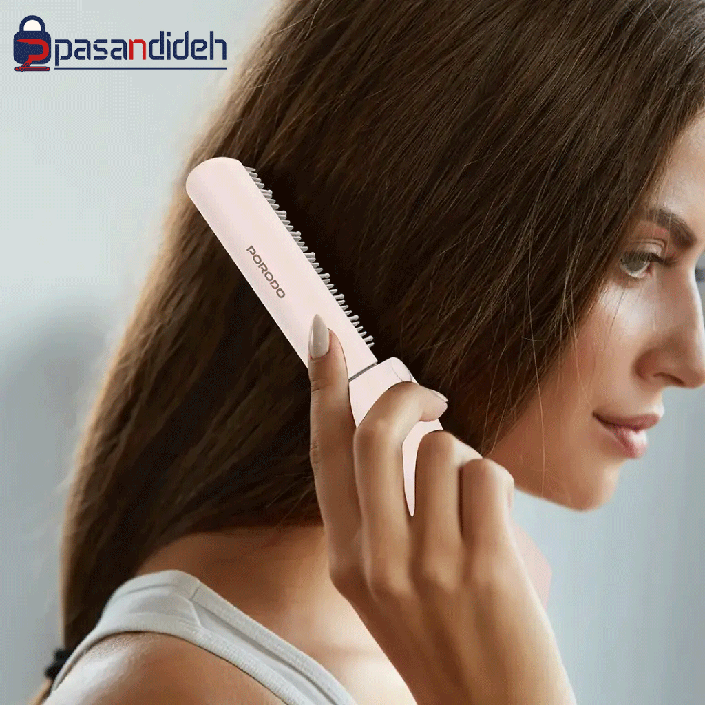 برس حرارتی پرودو Porodo Foldable mini Straightener Brush - تصویر 2