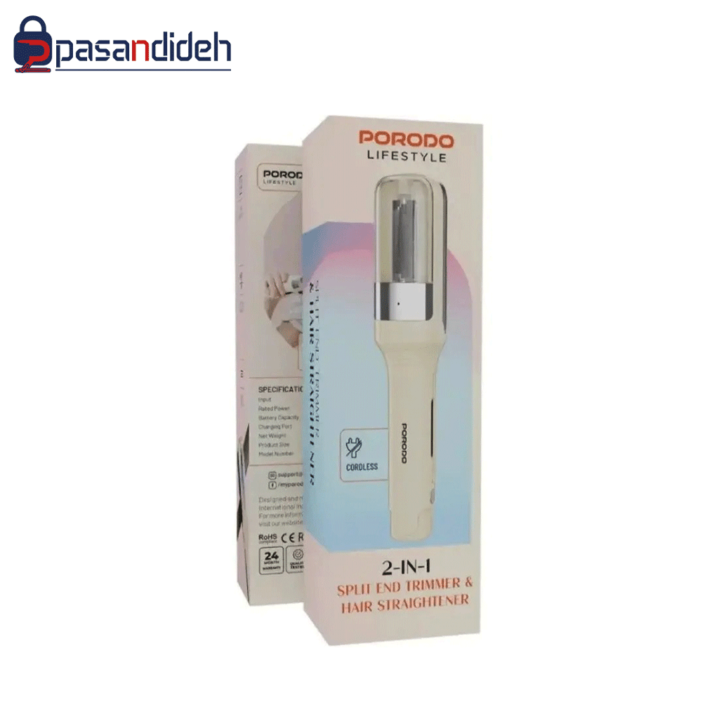 اتومو و موخوره گیر پرودو Porodo 2in1 Split END Trimmer & Hair Straightener - تصویر 3