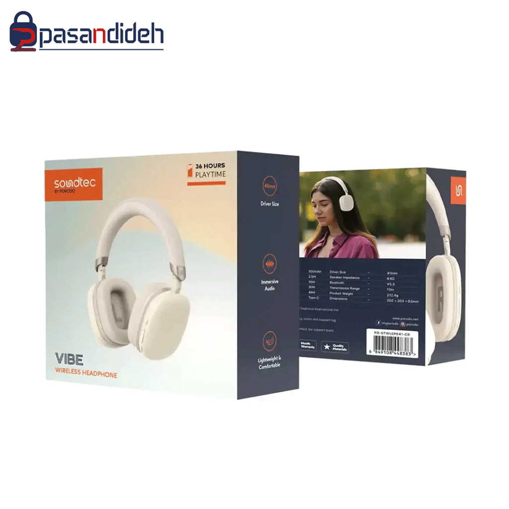 هدفون بلوتوثی پرودو مدل Porodo SOUNDTECH VIBE - تصویر 4