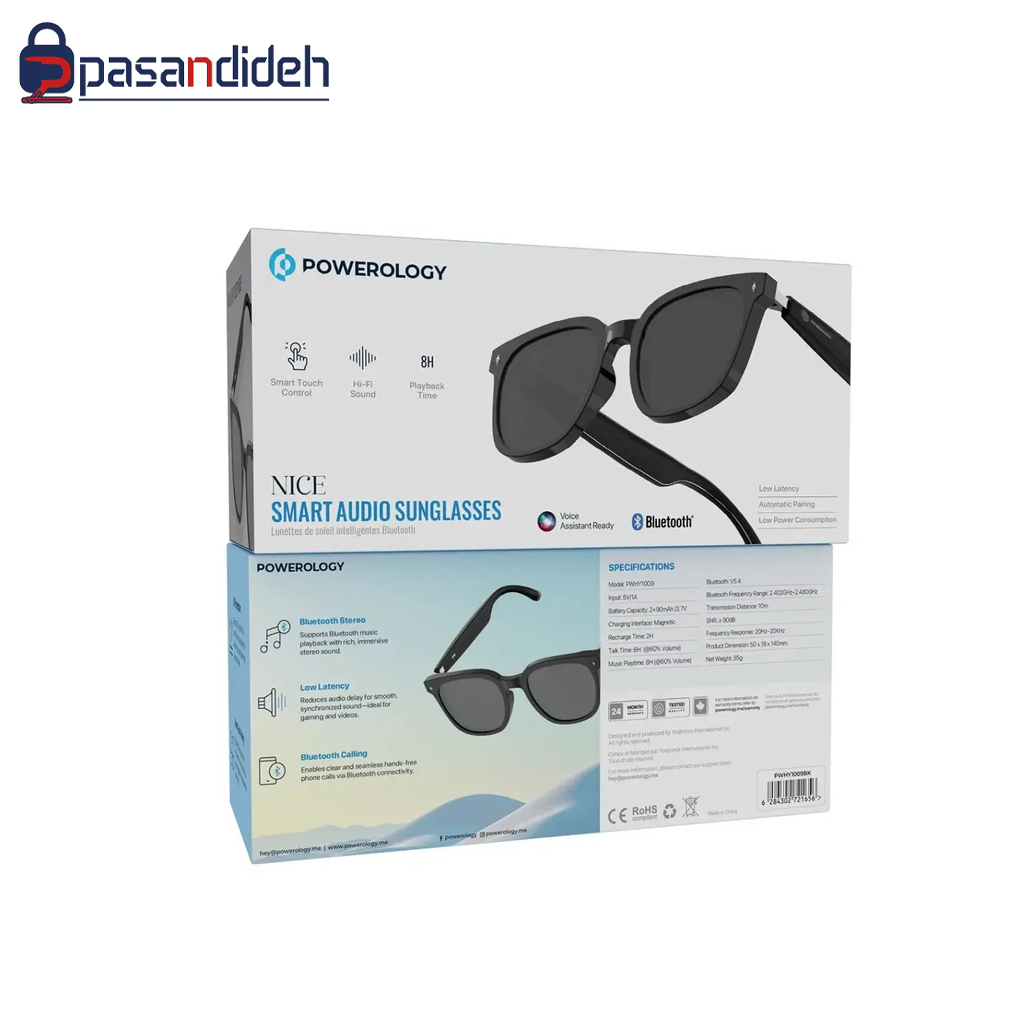 عینک هوشمند پاورولوژی NICE SMART SUN GLASSES