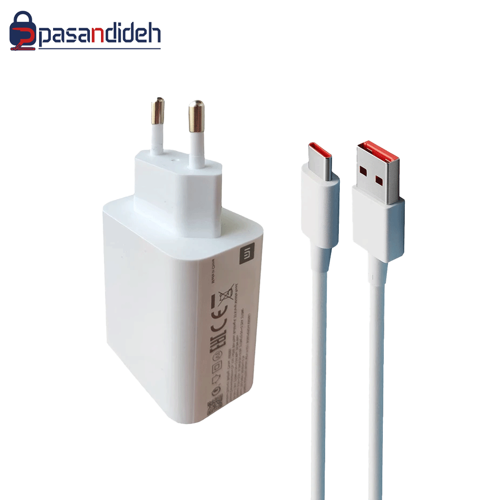 آداپتور سرکارتنی شیائومی 33 وات به همراه کابل XIAOMI