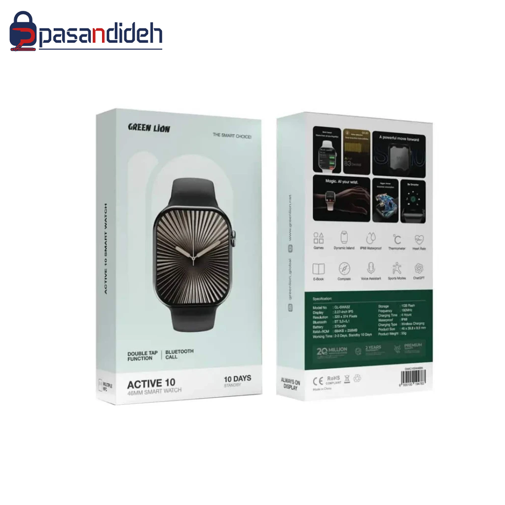 ساعت هوشمند گرین لاین مدل Green lion ACTIVE 10 - تصویر 3